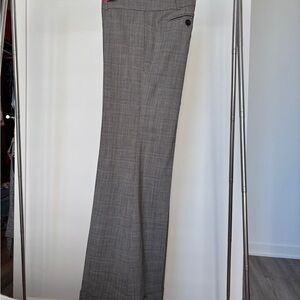 Club Monaco Women's Gray Plaid Trousers